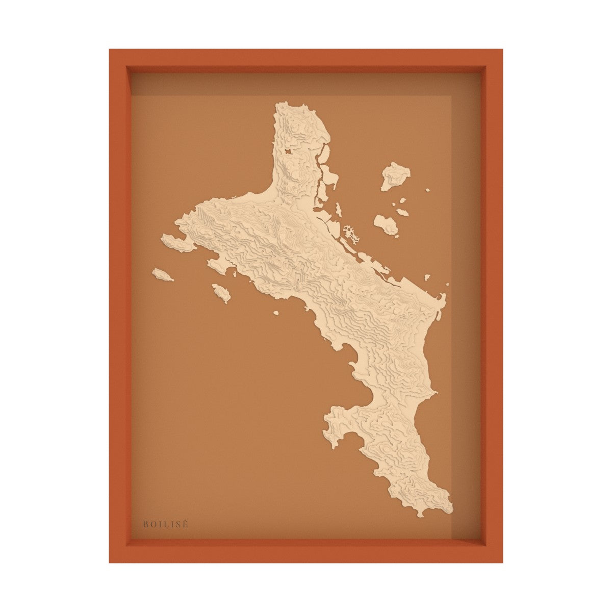 Map of Mahe - Seychelles