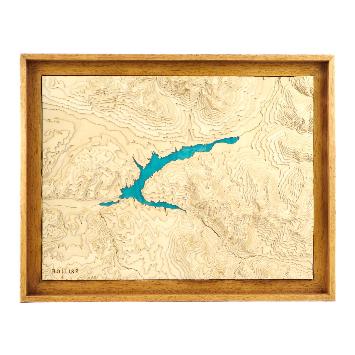 Carte topographique du lac de Serre-Ponçon
