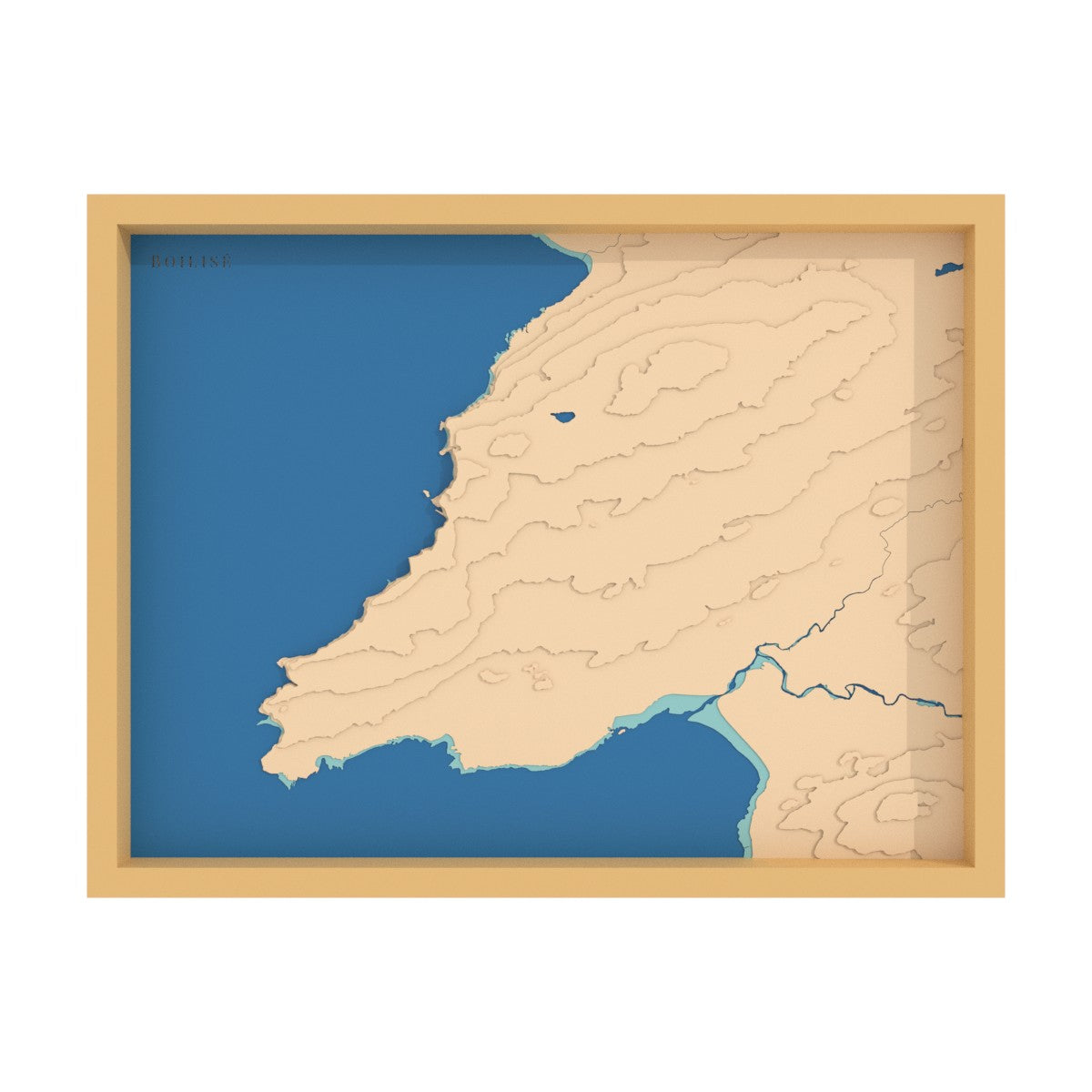 Map of the Cliffs of Moher (Ireland)