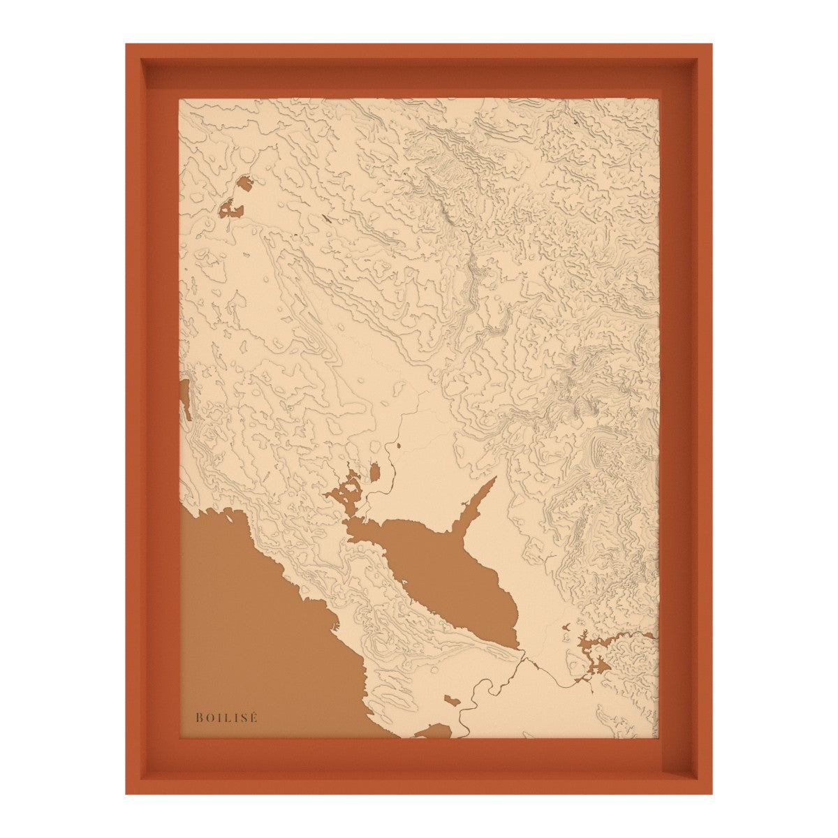 Map of Skadar Lake and Morača Valley (Montenegro)