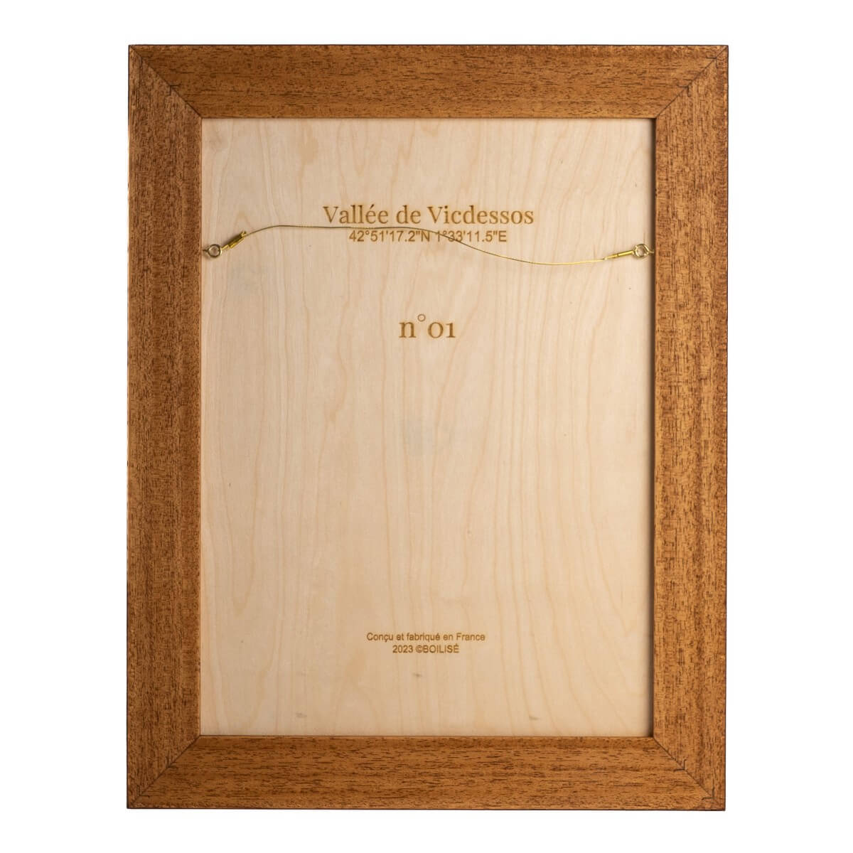 Dos personnalisable de la carte de la vallée de Vicdessos