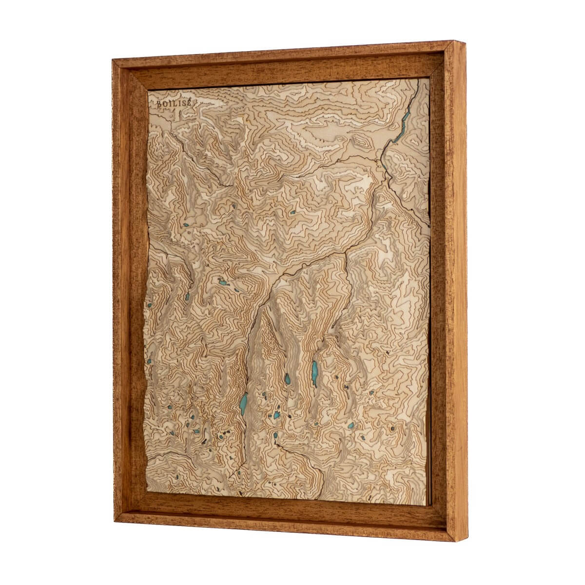 Le relief de la vallée de Vicdessos en bois pour déco murale