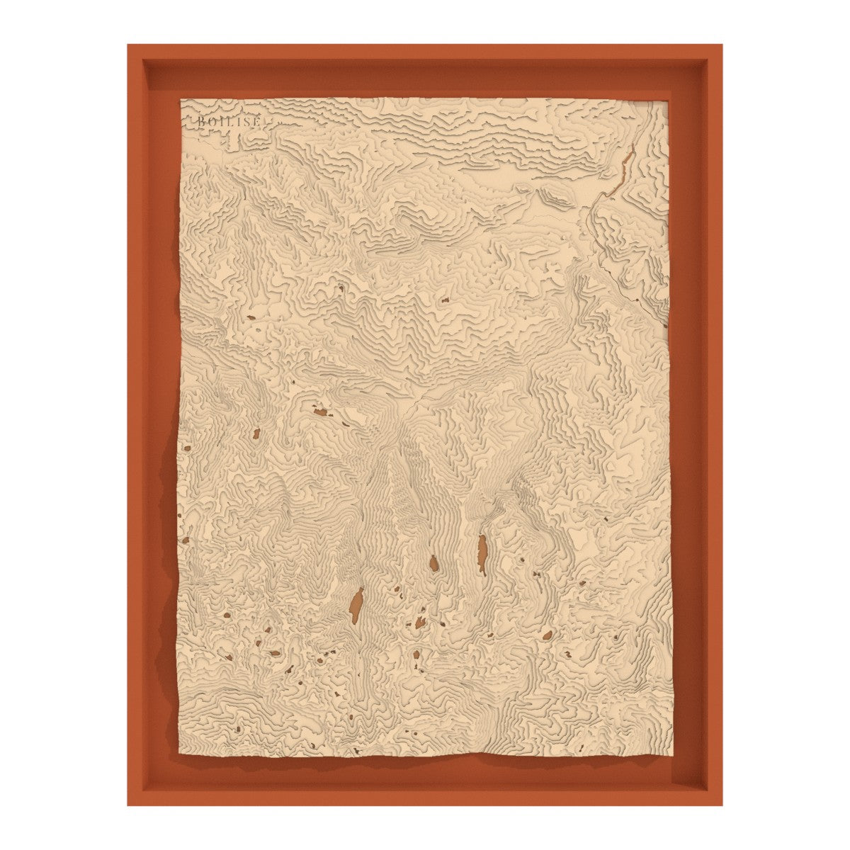 Rendu 3D de la carte des Pyrénées ariégeoises