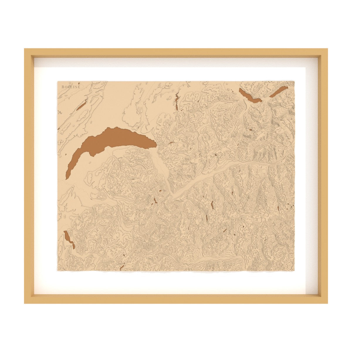 Carte du Chablais, des Alpes valaisannes et bernoises