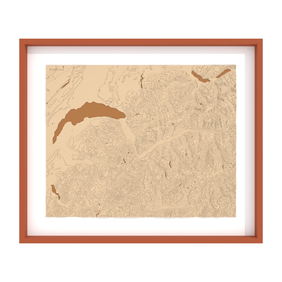 Carte du Chablais, des Alpes valaisannes et bernoises