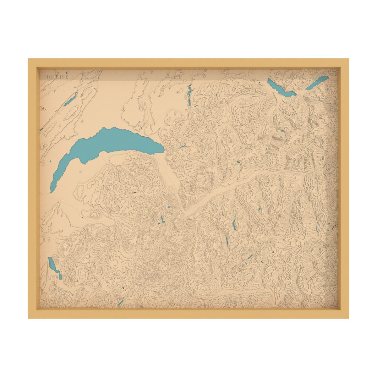 Carte du Chablais, des Alpes valaisannes et bernoises