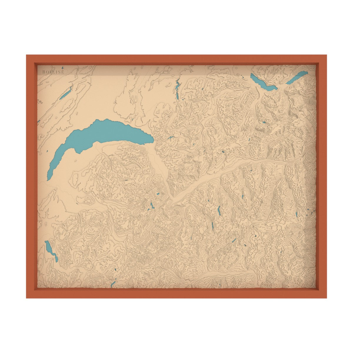 Carte du Chablais, des Alpes valaisannes et bernoises