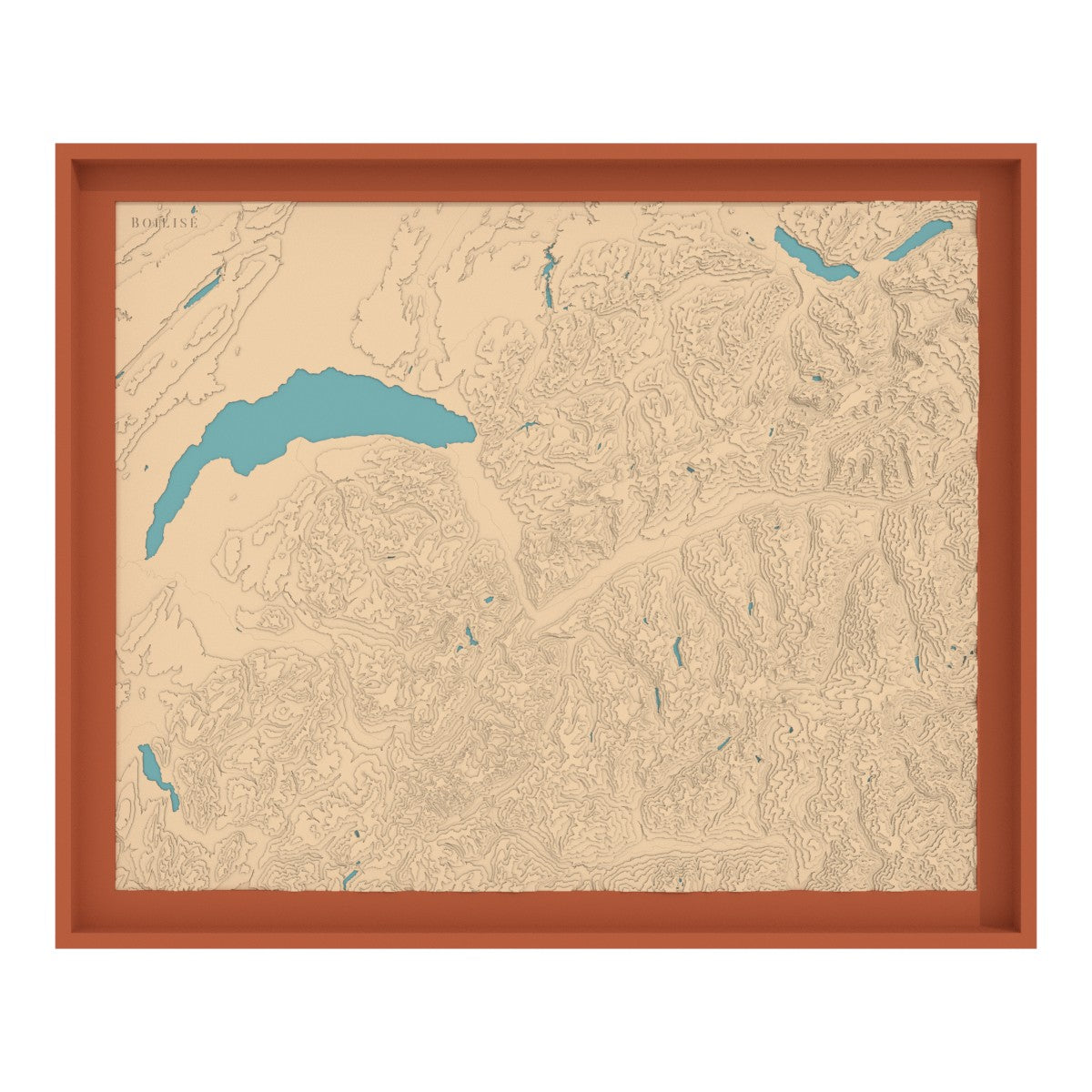 Carte du Chablais, des Alpes valaisannes et bernoises