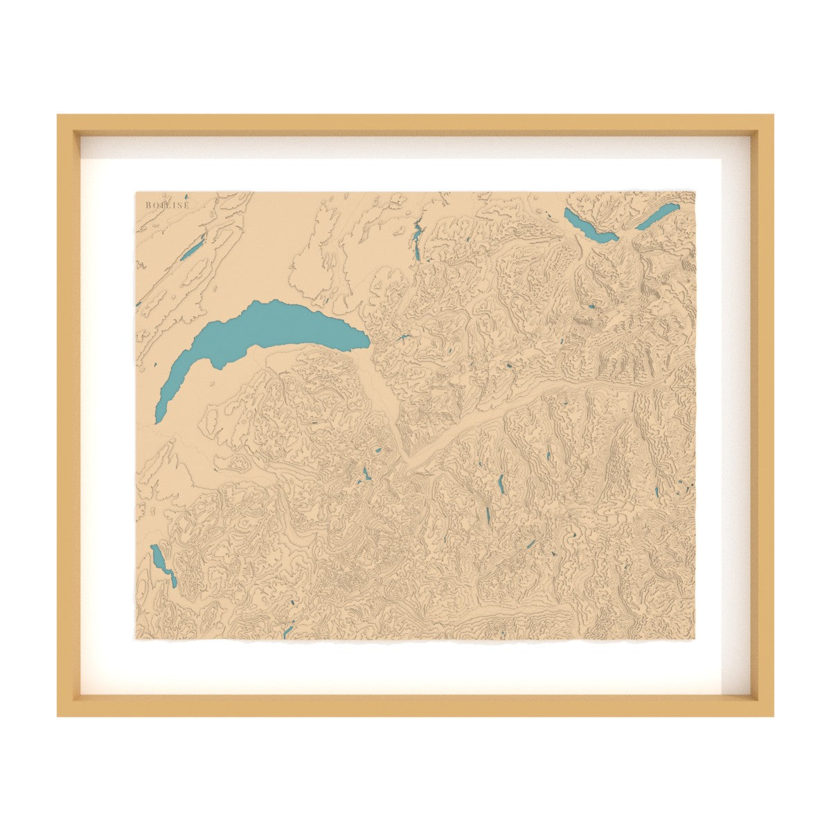 Carte du Chablais, des Alpes valaisannes et bernoises