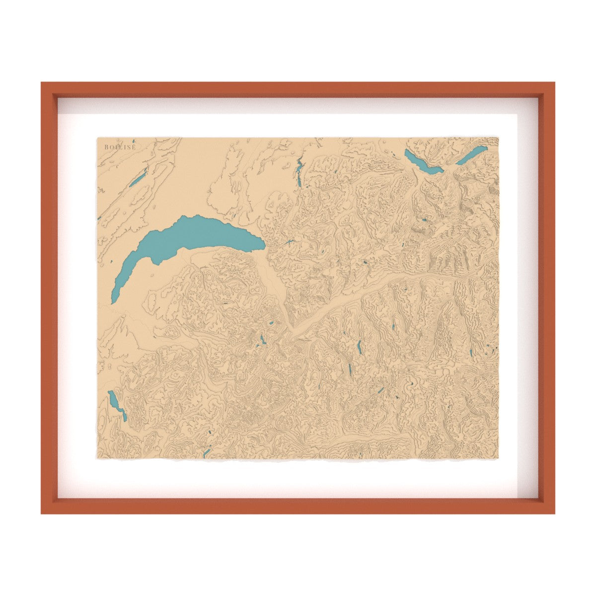 Carte du Chablais, des Alpes valaisannes et bernoises