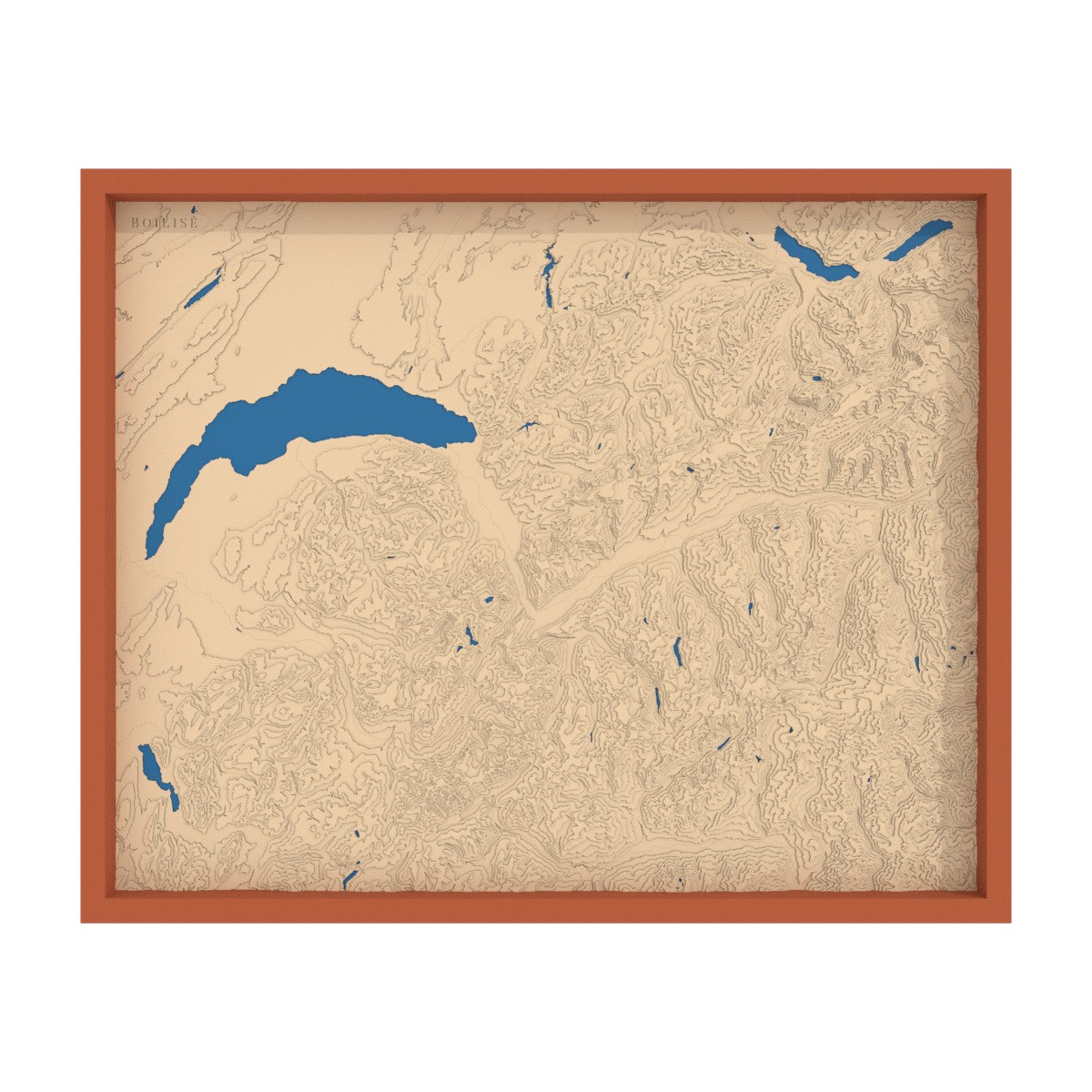 Carte du Chablais, des Alpes valaisannes et bernoises