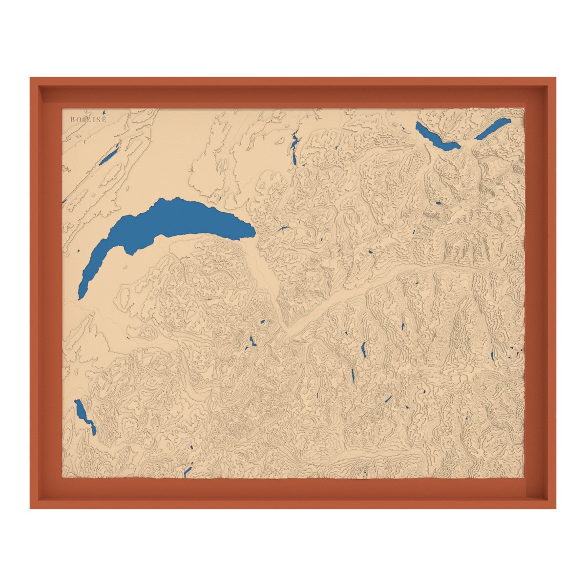 Carte du Chablais, des Alpes valaisannes et bernoises