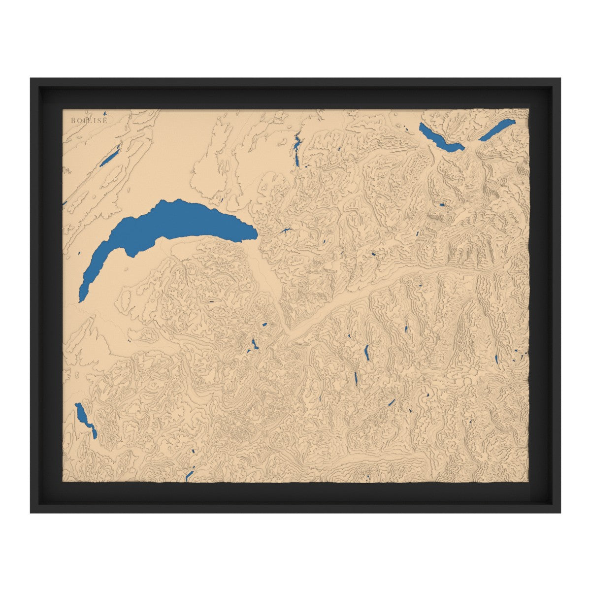 Carte du Chablais, des Alpes valaisannes et bernoises