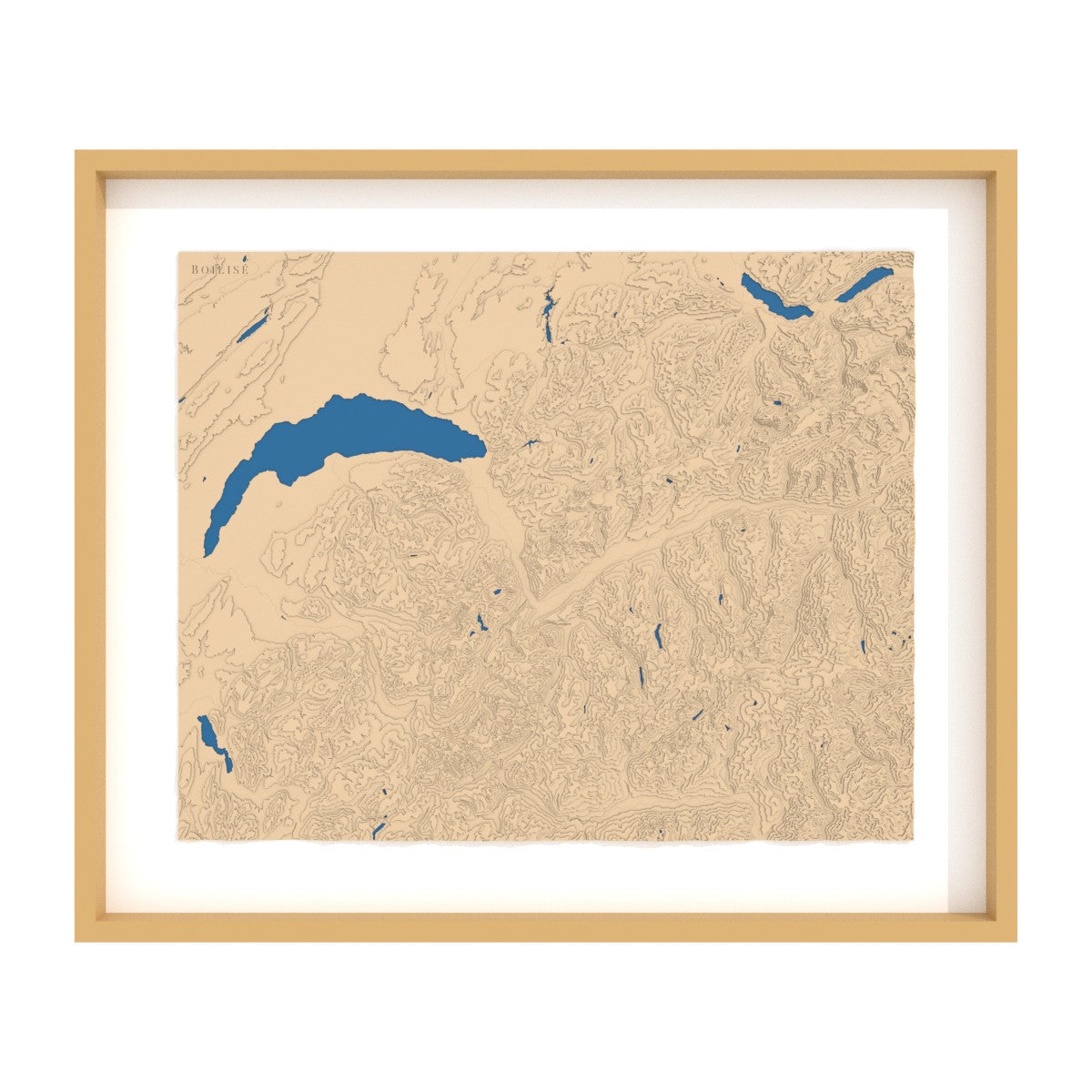 Carte du Chablais, des Alpes valaisannes et bernoises