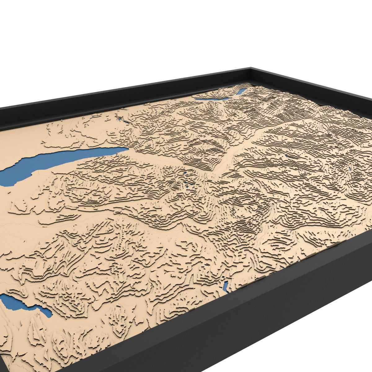 Carte du Chablais, des Alpes valaisannes et bernoises