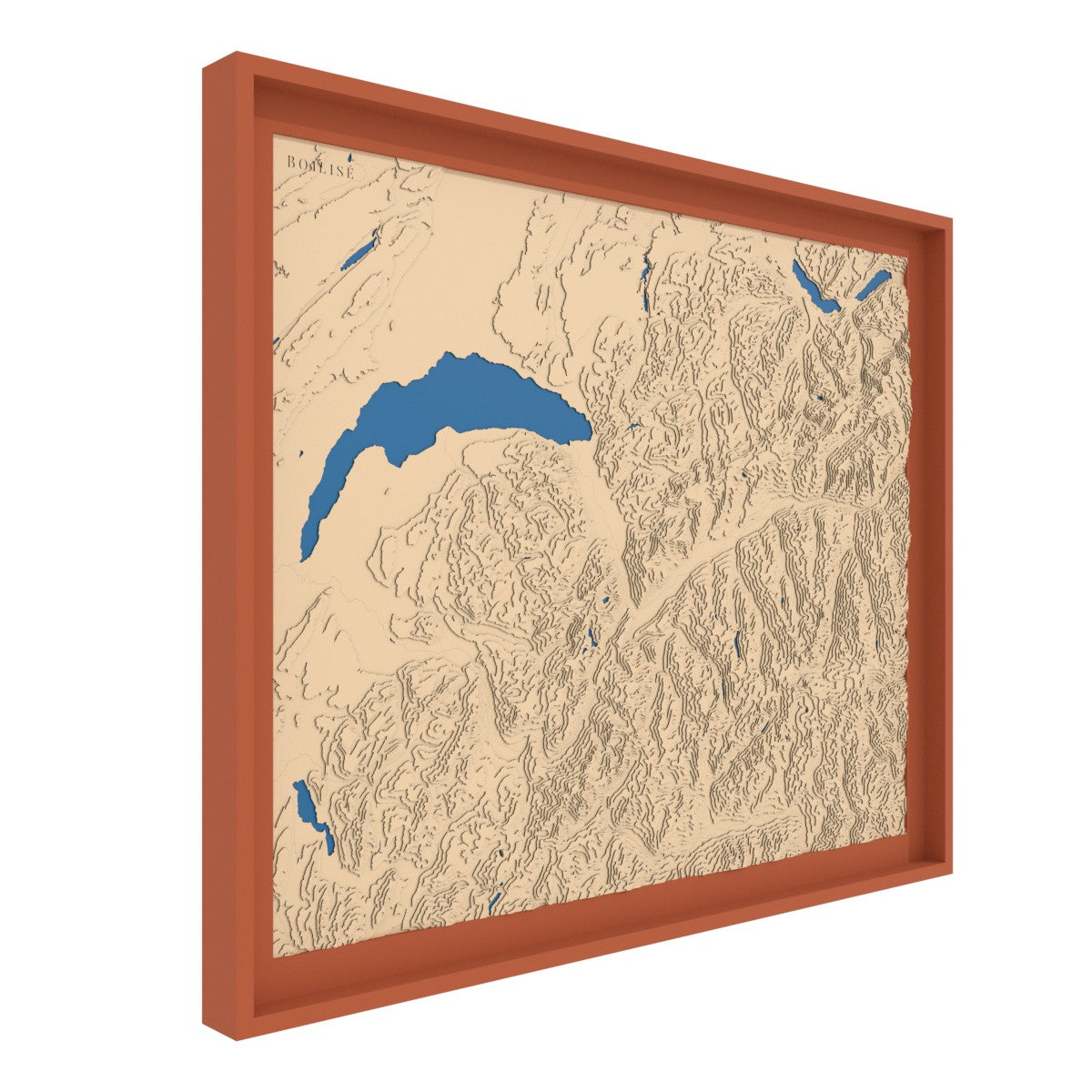 Carte du Chablais, des Alpes valaisannes et bernoises