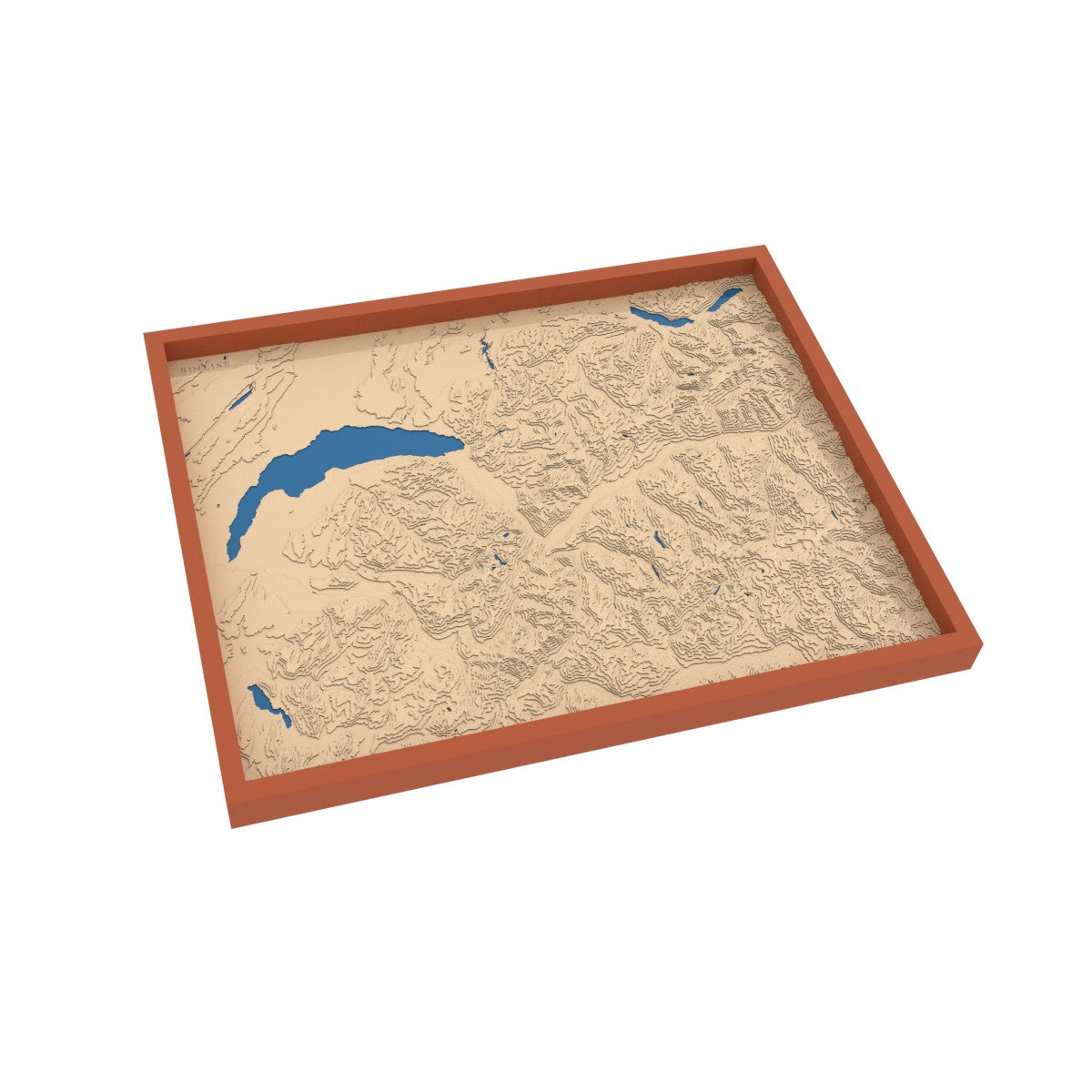Carte du Chablais, des Alpes valaisannes et bernoises