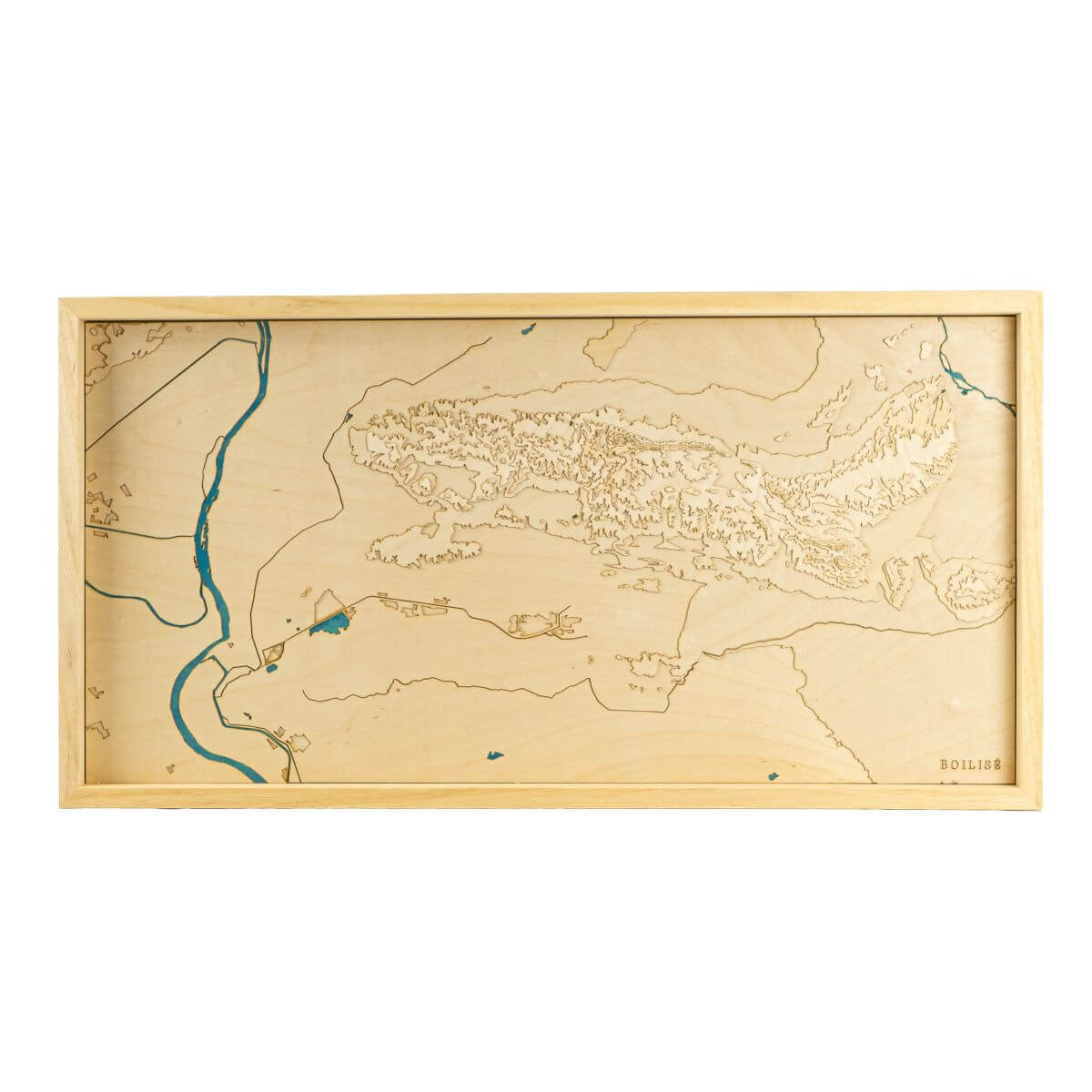 Carte originale du massif des Alpilles : en bois et en relief