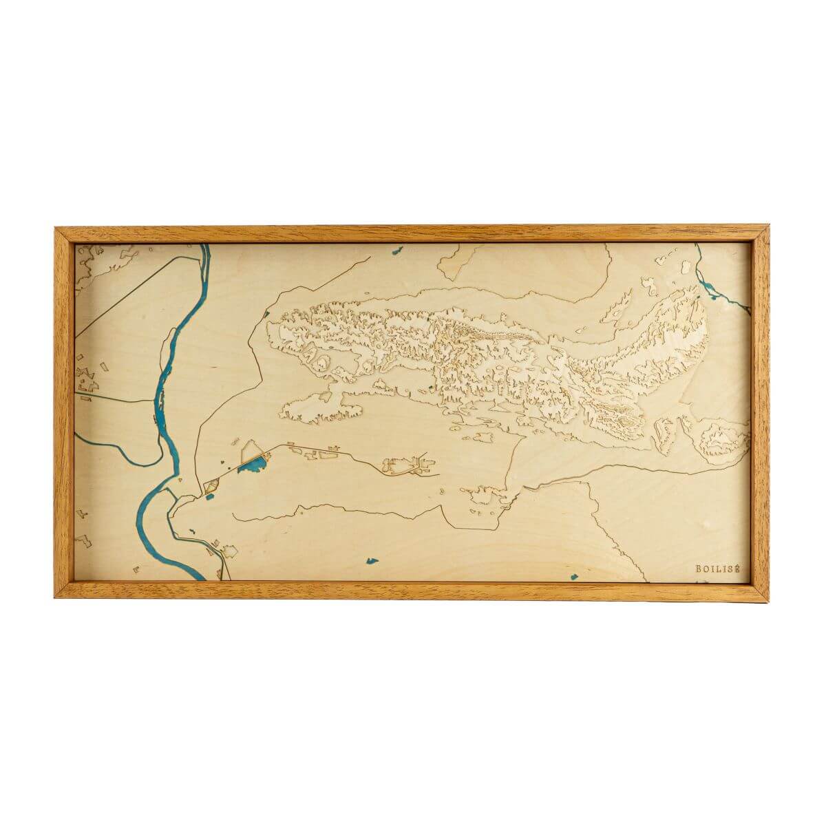 Arles et le massif des Alpilles représentée dans une carte au style unique