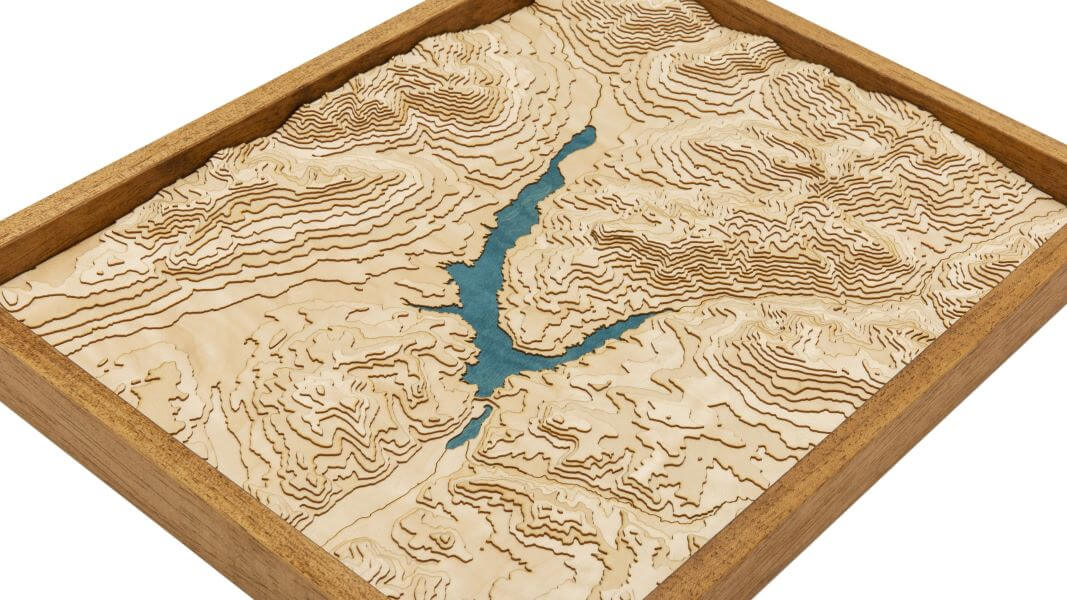 Carte topographique du lac de Serre-Ponçon