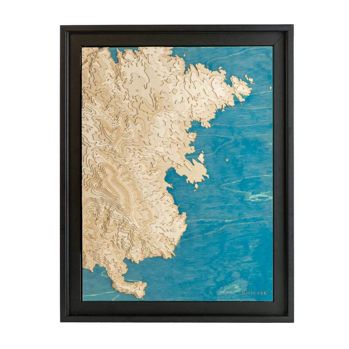 Carte originale de Cadaqués : en bois et en relief