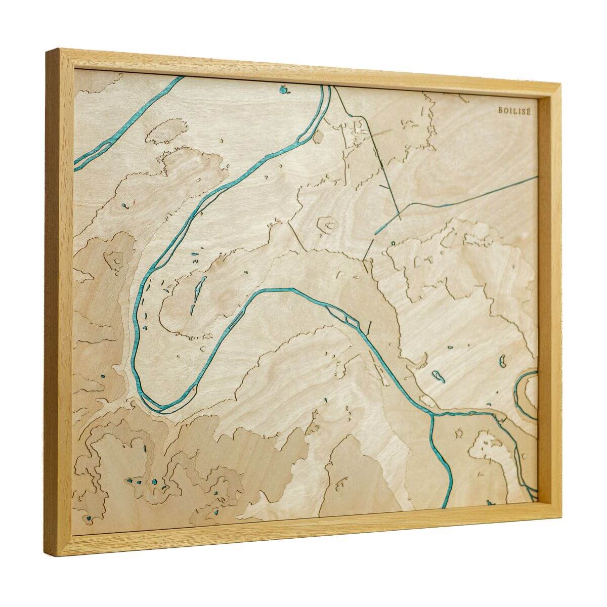 Carte originale de Paris : en bois et en relief