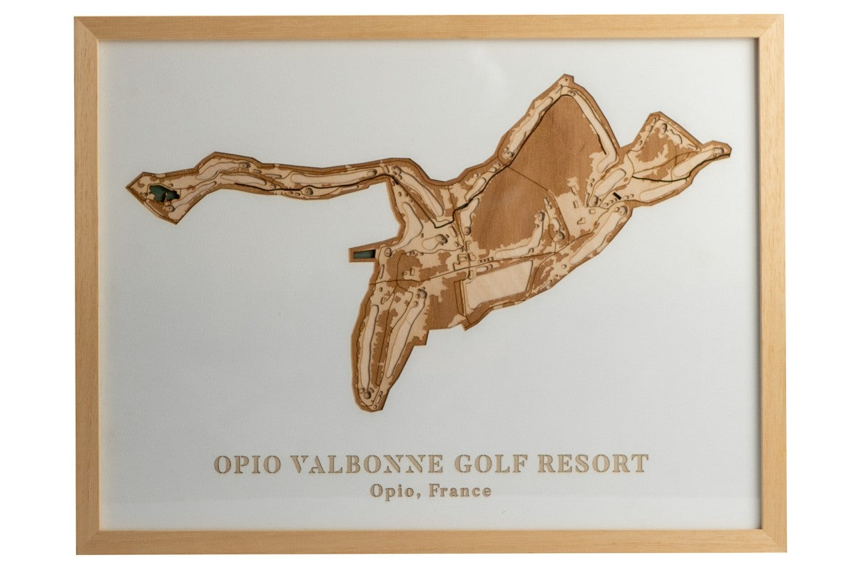 Carte précise du golf d'Opio Valbonne