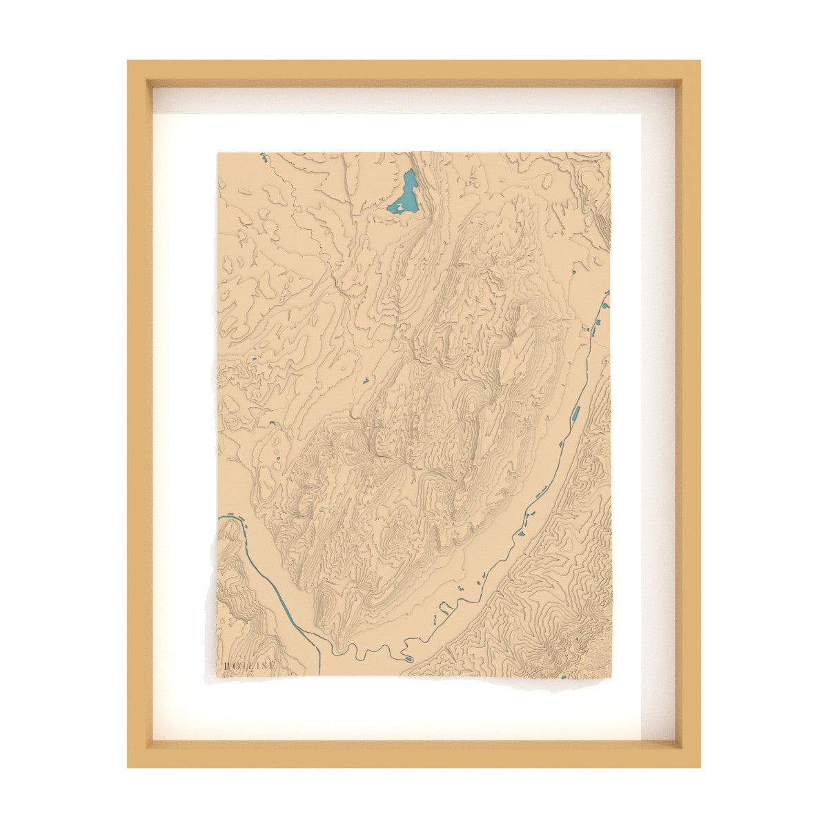 Illustration 3D de la carte du massif de la Chartreuse.