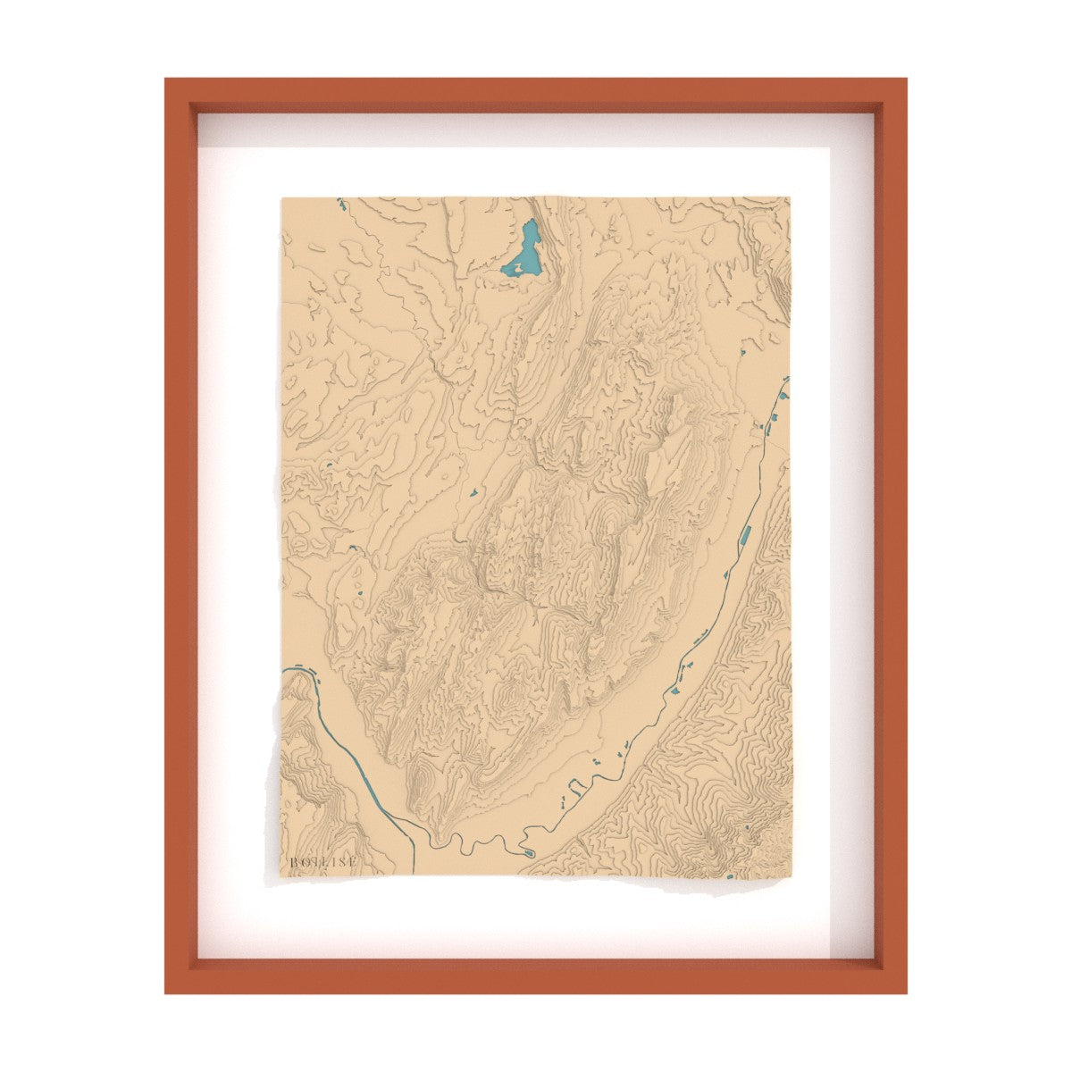Illustration 3D de la carte du massif de la Chartreuse.
