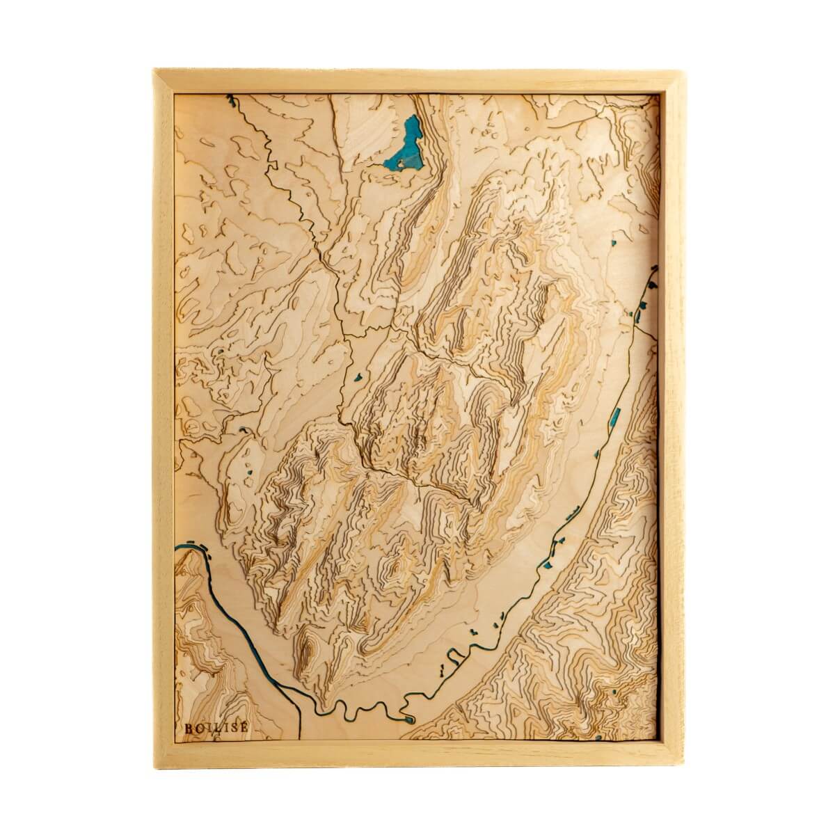 Carte originale du massif de la Chartreuse : en bois et en relief