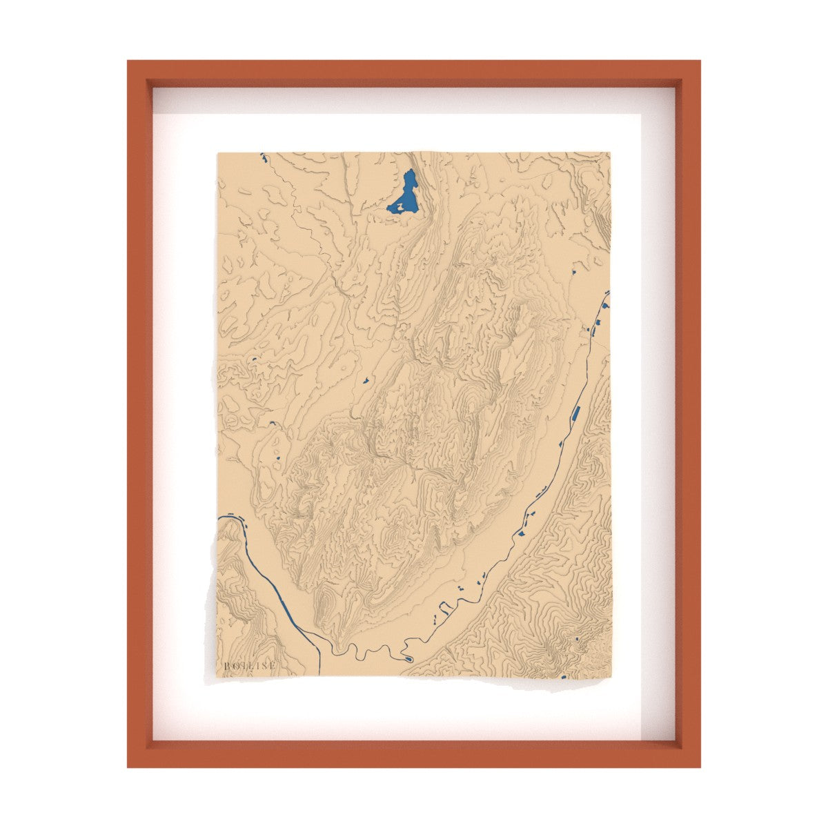 Illustration 3D de la carte du massif de la Chartreuse.