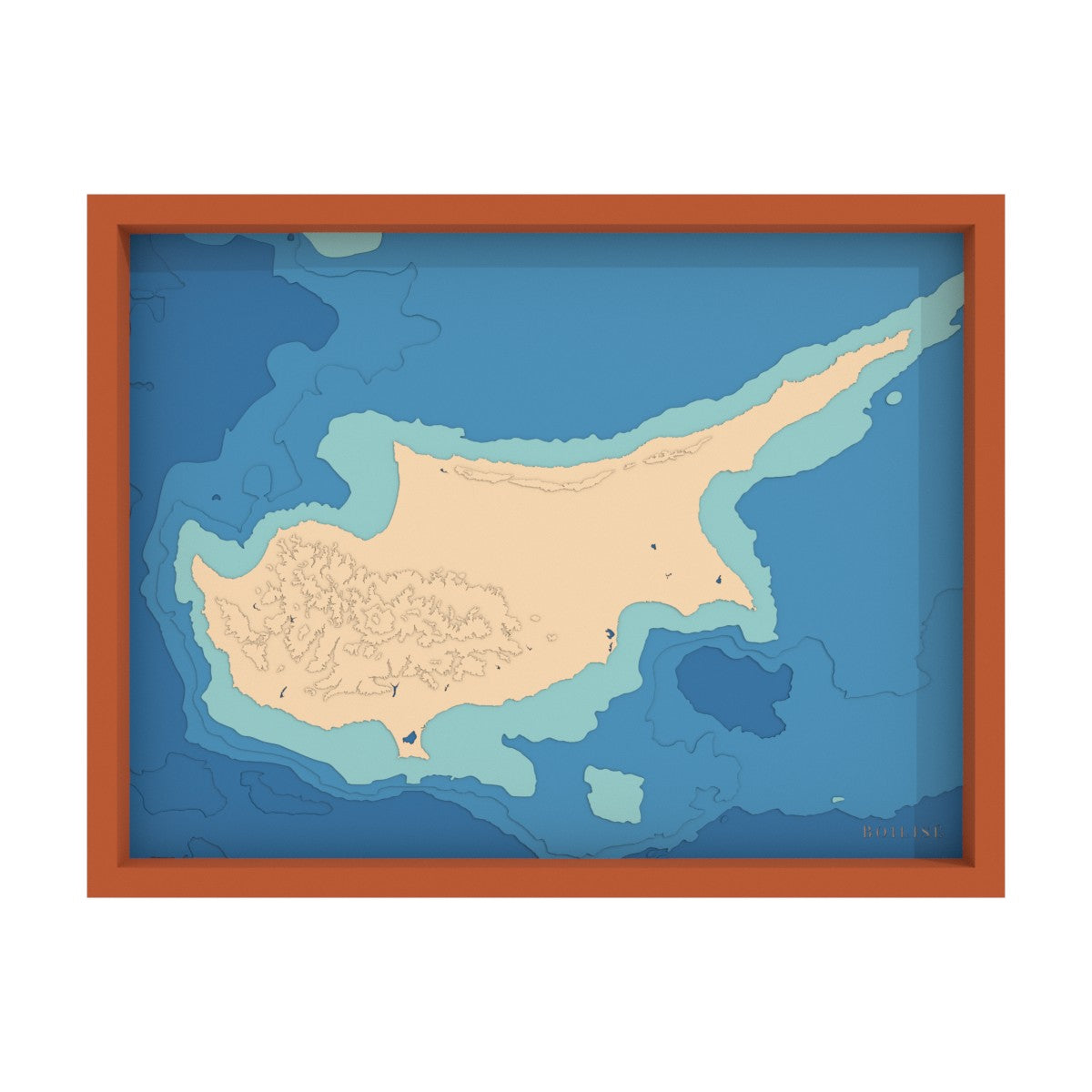 Carte de Chypre