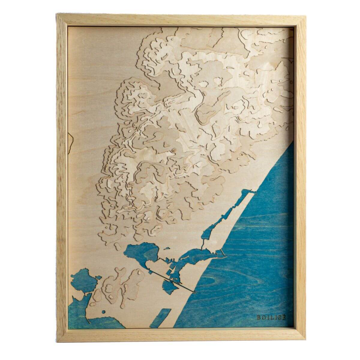 Carte originale du massif de la Clape : en bois et en relief