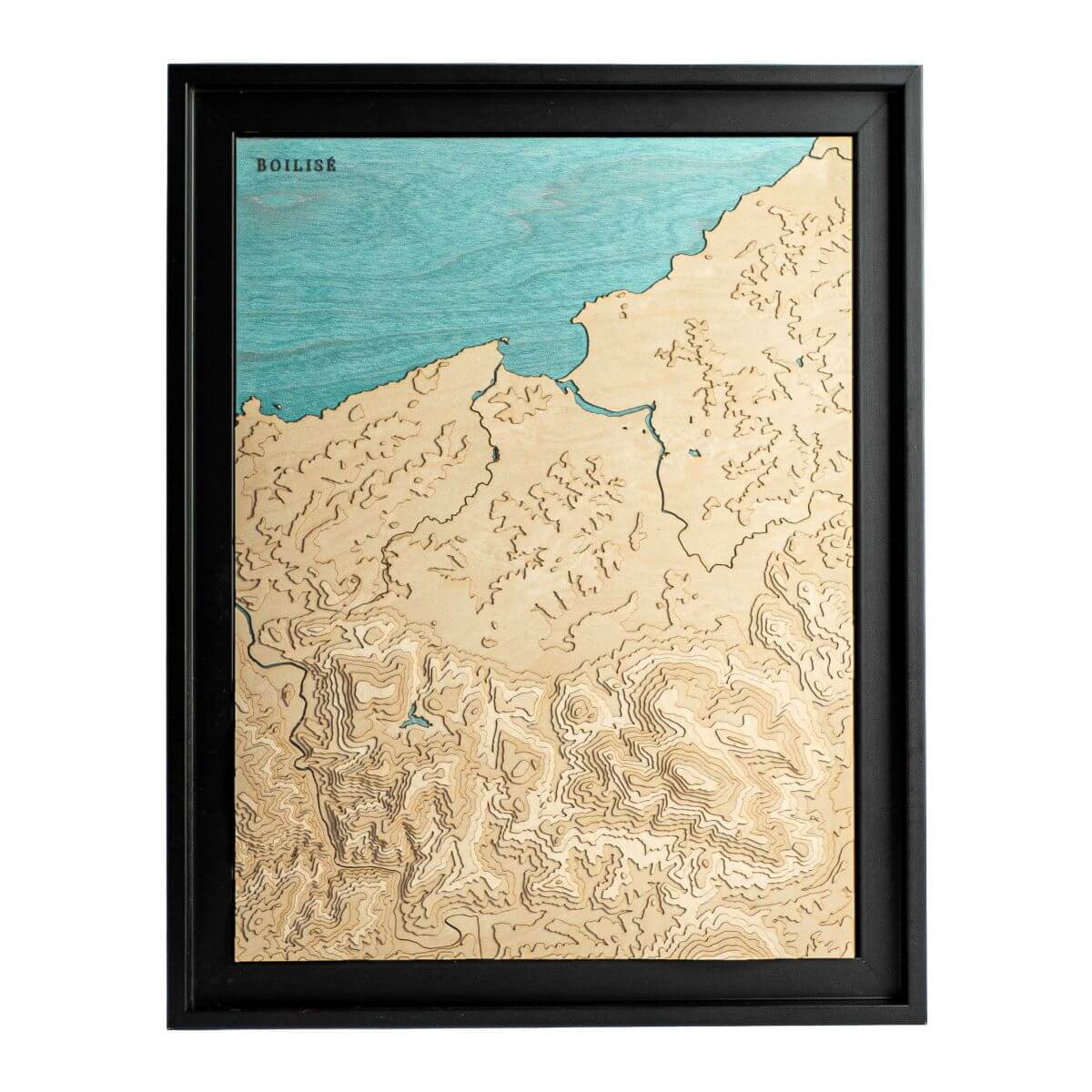 Carte originale de la côte du Labourd : en bois et en relief