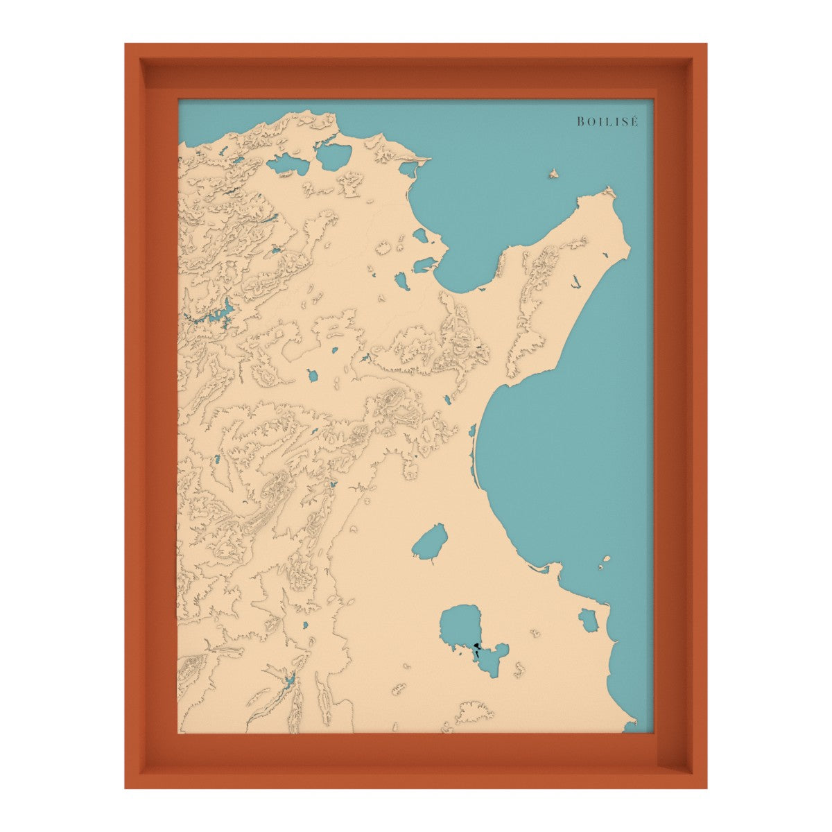 Carte des golfes de Tunis et d'Hammamet