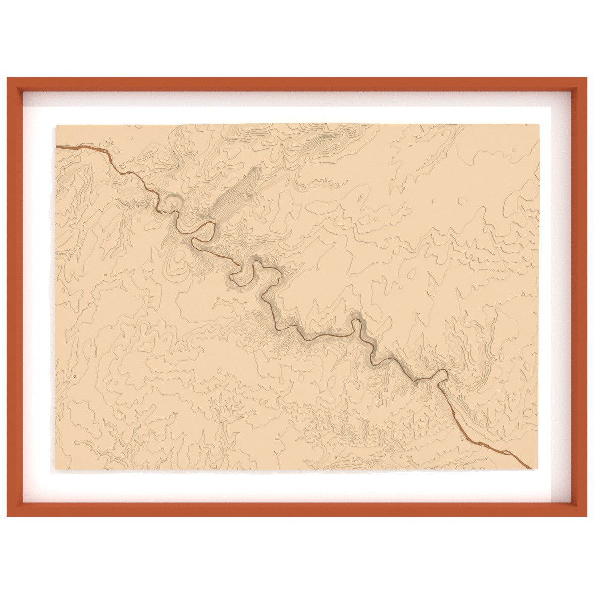 Map of the Ardèche gorges