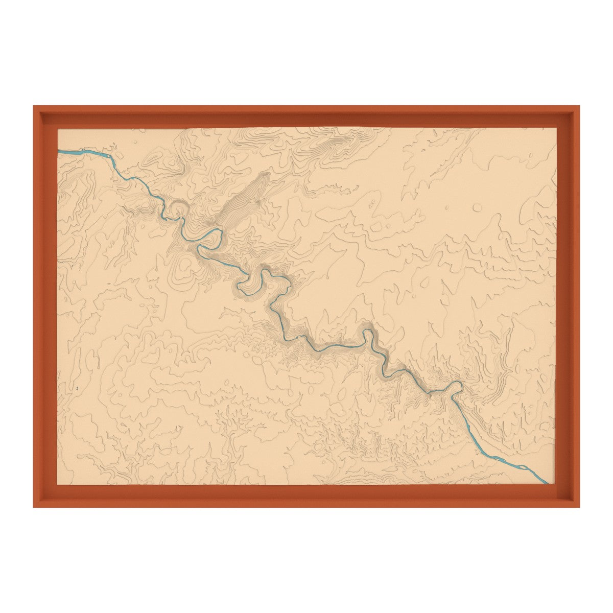Carte des gorges de l'Ardèche