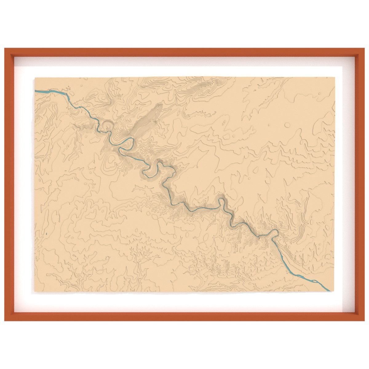 Map of the Ardèche gorges