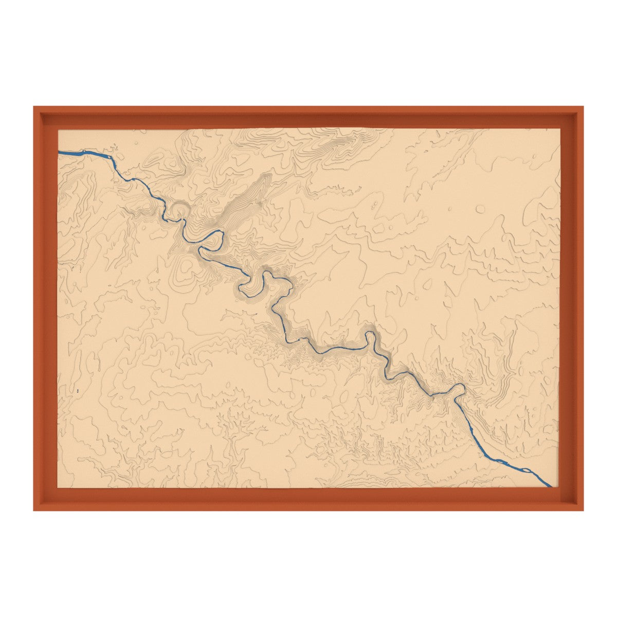 Map of the Ardèche gorges