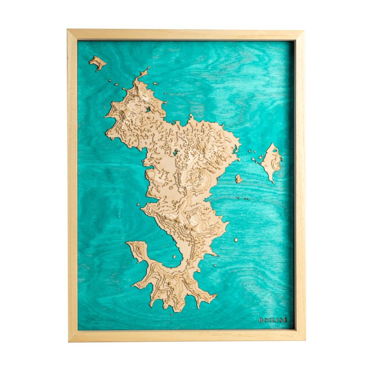 Mayotte représentée dans une carte au style unique
