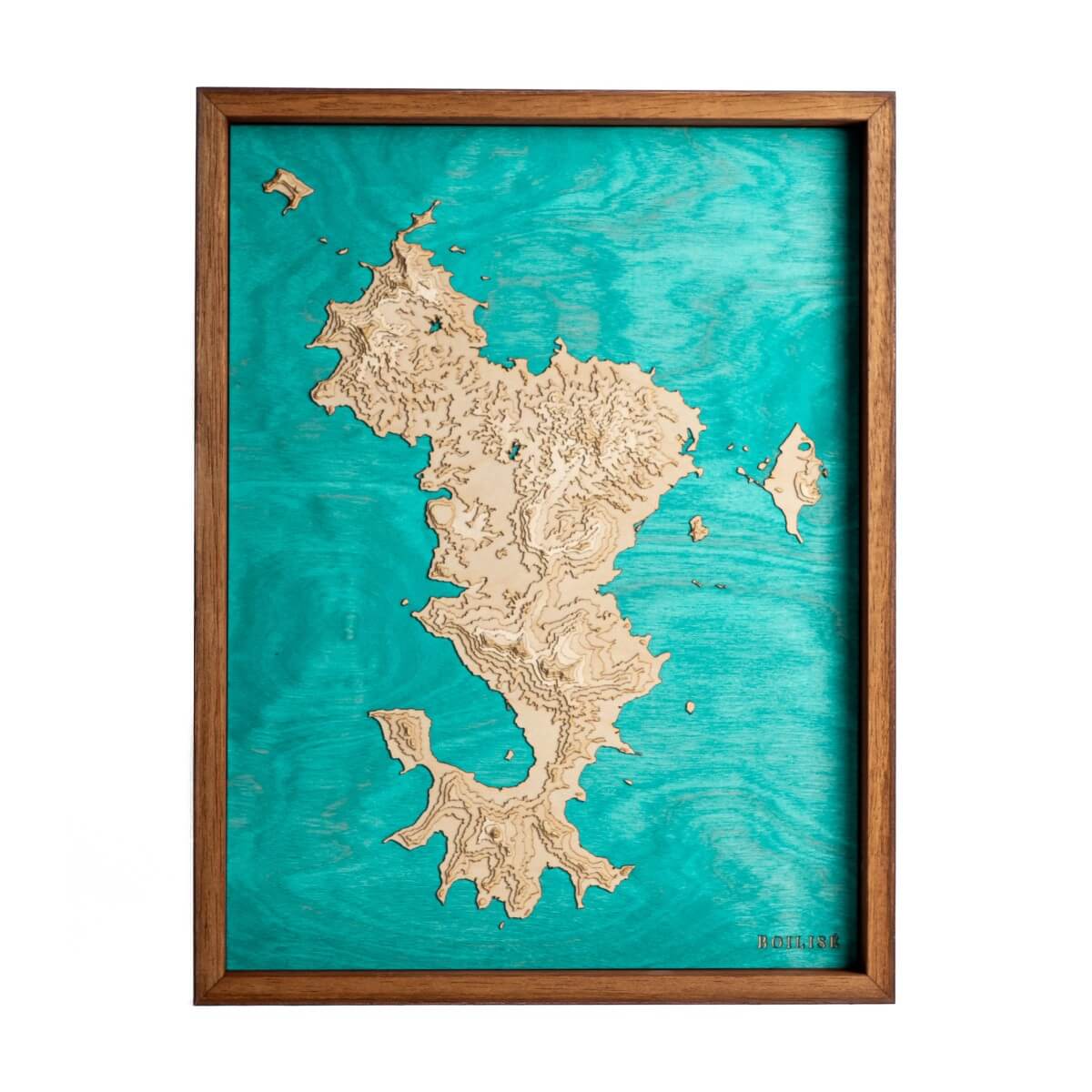 Carte originale de Mayotte : en bois et en relief