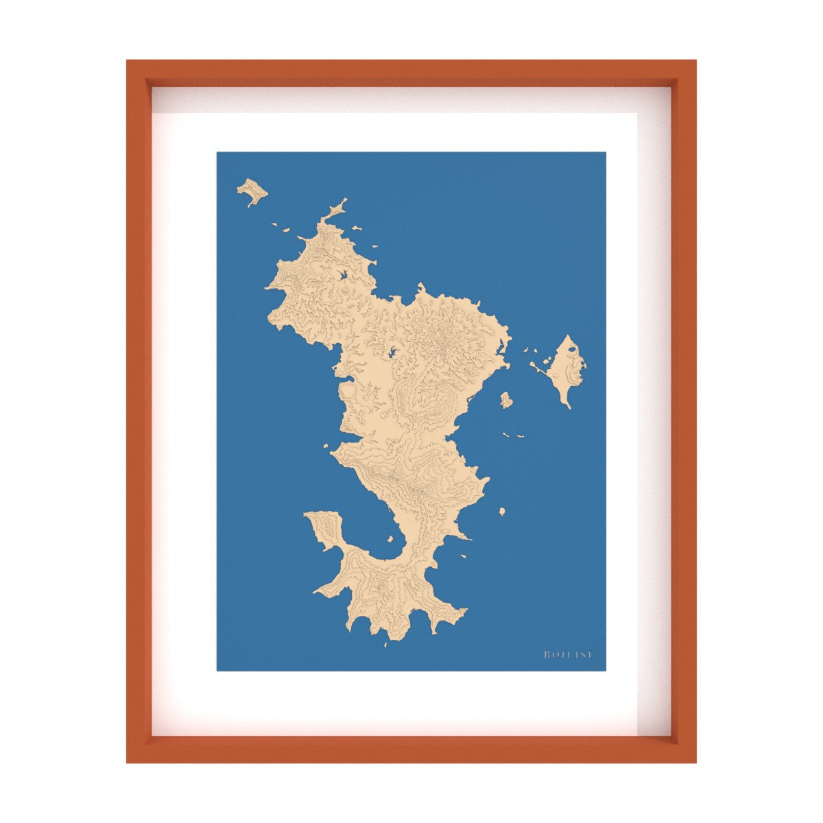 Illustration de la carte de Mayotte en relief