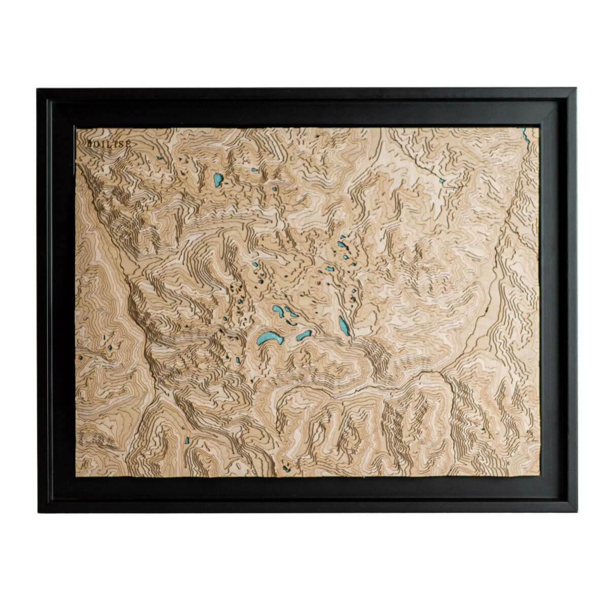 Carte originale du massif du Néouvielle : en bois et en relief