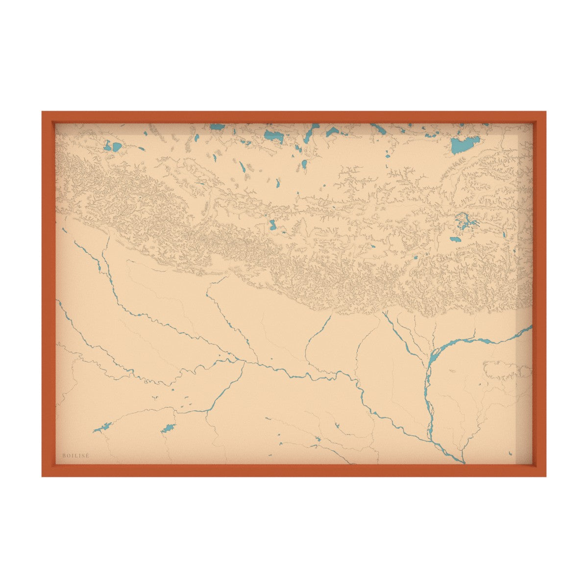 Carte du Népal et Bhoutan