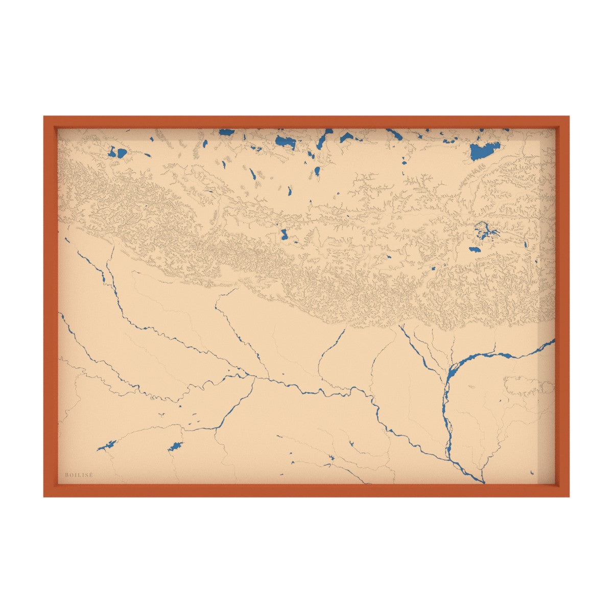Carte du Népal et Bhoutan