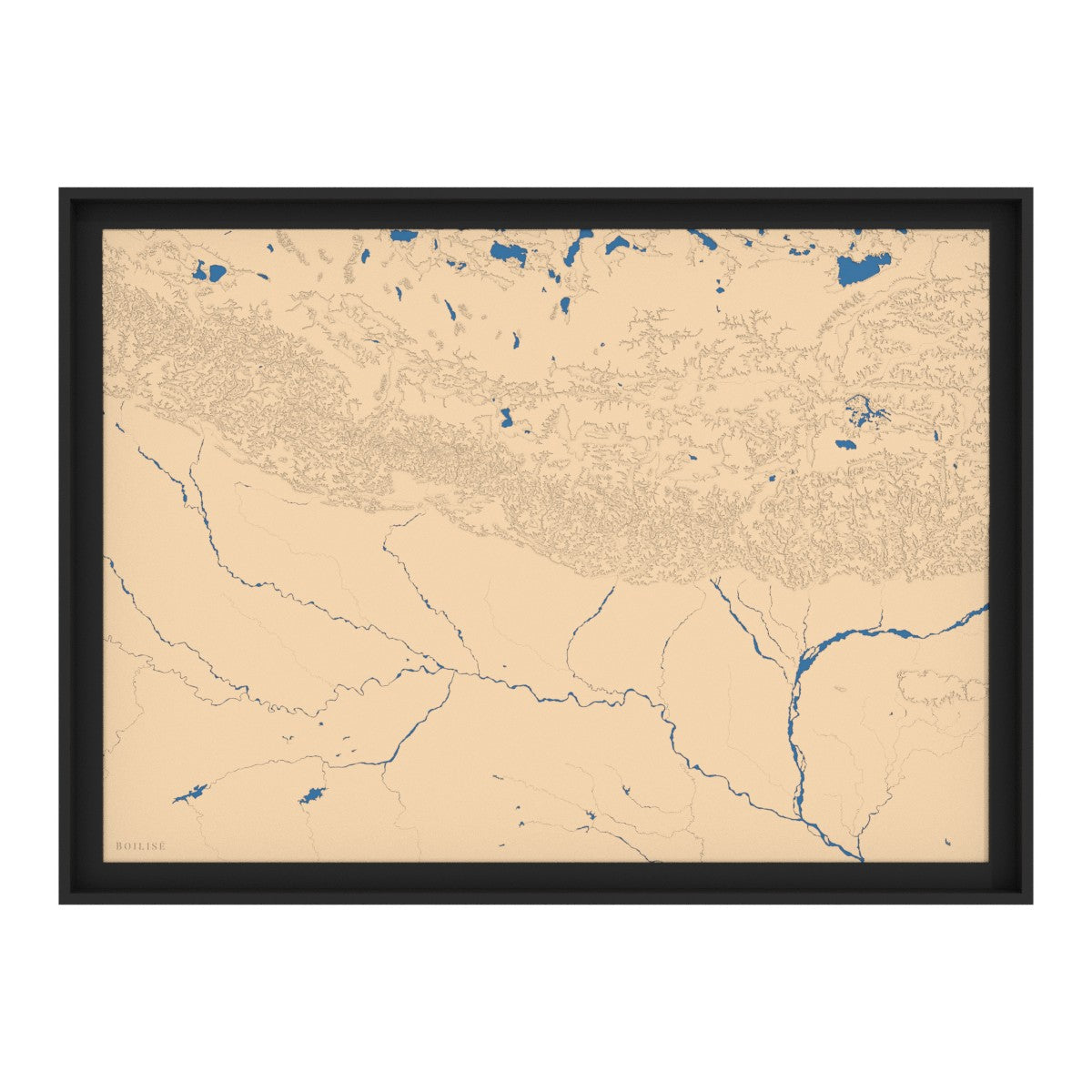 Map of Nepal and Bhutan