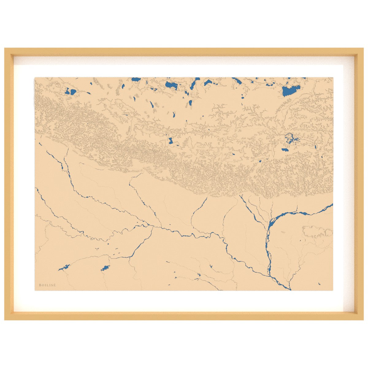 Carte du Népal et Bhoutan
