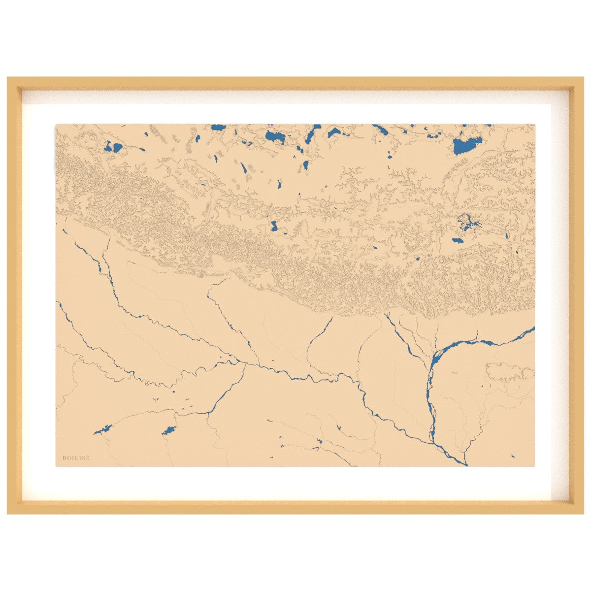 Map of Nepal and Bhutan