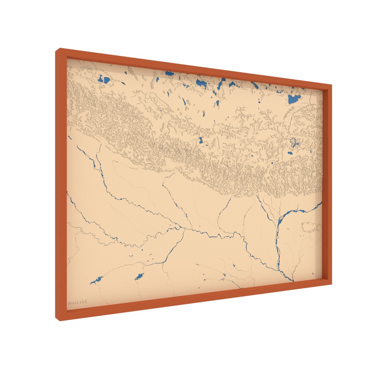 Map of Nepal and Bhutan