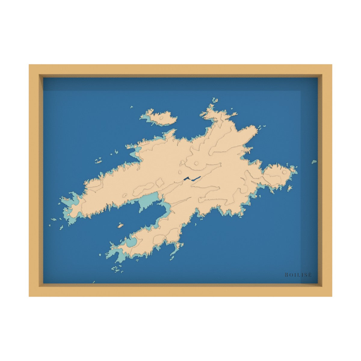Carte de l'île d'Ouessant